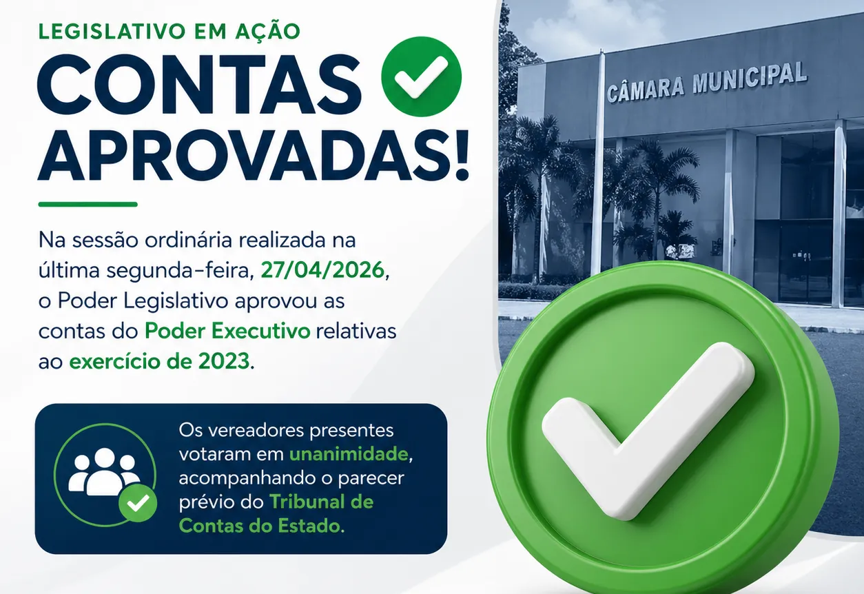 APROVAÇÃO CONTAS DO PODER EXECUTIVO